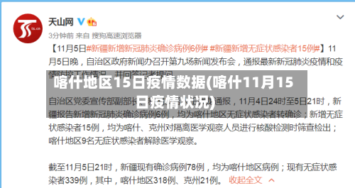 喀什地区15日疫情数据(喀什11月15日疫情状况)-第3张图片