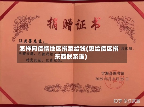 怎样向疫情地区捐菜给钱(想给疫区捐东西联系谁)-第2张图片