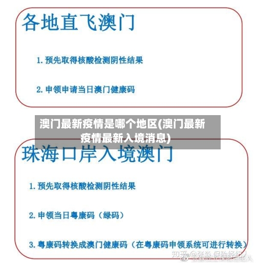 澳门最新疫情是哪个地区(澳门最新疫情最新入境消息)