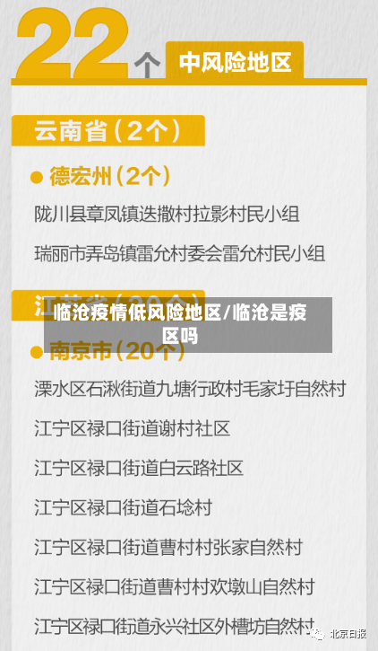 临沧疫情低风险地区/临沧是疫区吗-第3张图片