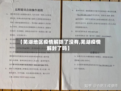 【芜湖地区疫情解除了没有,芜湖疫情解封了吗】-第2张图片
