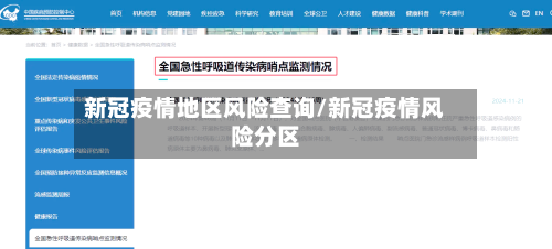 新冠疫情地区风险查询/新冠疫情风险分区-第3张图片