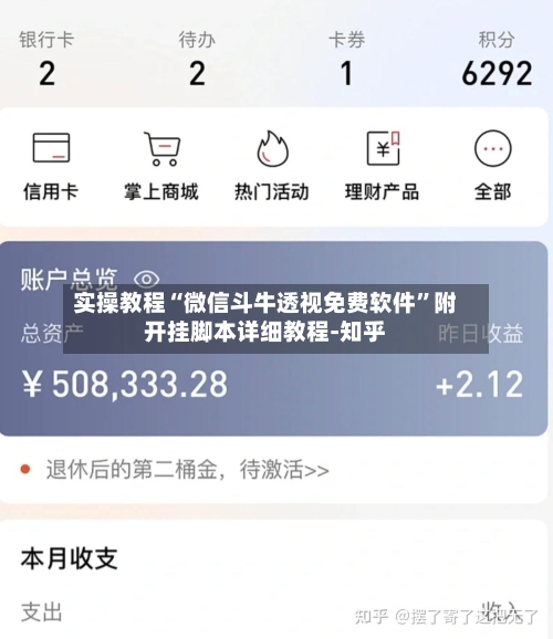 实操教程“微信斗牛透视免费软件”附开挂脚本详细教程-知乎