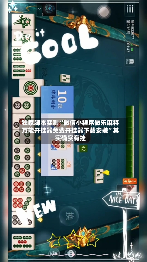 独家脚本实测“微信小程序微乐麻将万能开挂器免费开挂器下载安装	”其实确实有挂-第2张图片
