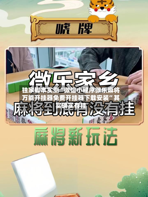 独家脚本实测“微信小程序微乐麻将万能开挂器免费开挂器下载安装”其实确实有挂