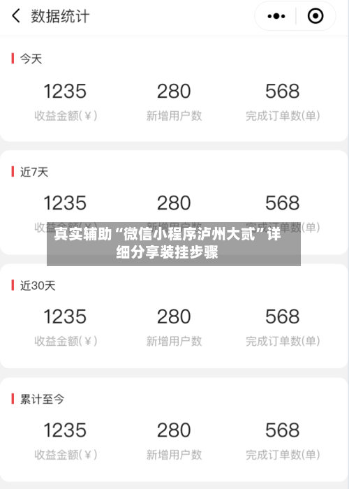 真实辅助“微信小程序泸州大贰”详细分享装挂步骤-第2张图片