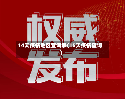 14天疫情地区查询表(15天疫情查询)-第2张图片