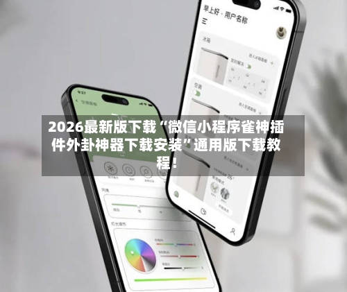 2026最新版下载“微信小程序雀神插件外卦神器下载安装”通用版下载教程！