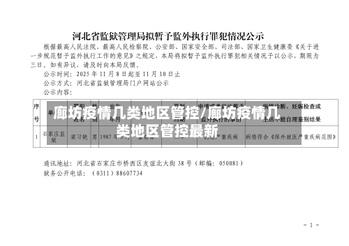 廊坊疫情几类地区管控/廊坊疫情几类地区管控最新-第2张图片