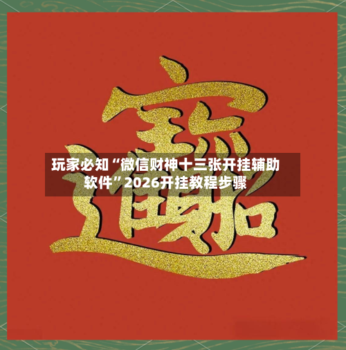 玩家必知“微信财神十三张开挂辅助软件	”2026开挂教程步骤-第2张图片