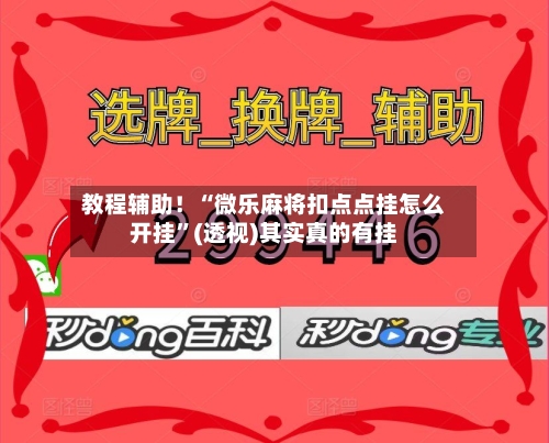 教程辅助！“微乐麻将扣点点挂怎么开挂”(透视)其实真的有挂-第3张图片