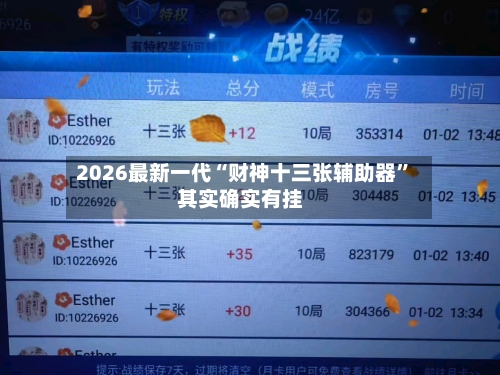 2026最新一代“财神十三张辅助器”其实确实有挂-第2张图片