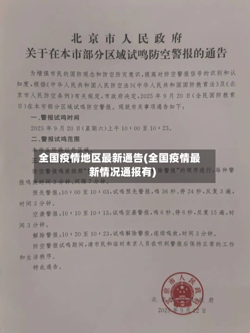 全国疫情地区最新通告(全国疫情最新情况通报有)