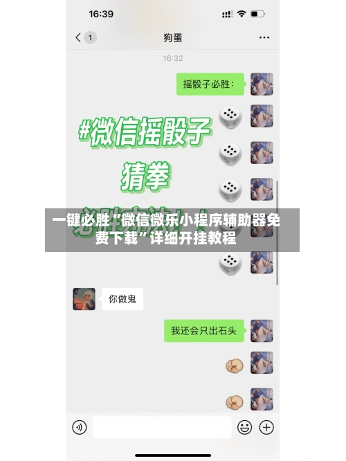 一键必胜“微信微乐小程序辅助器免费下载”详细开挂教程-第2张图片