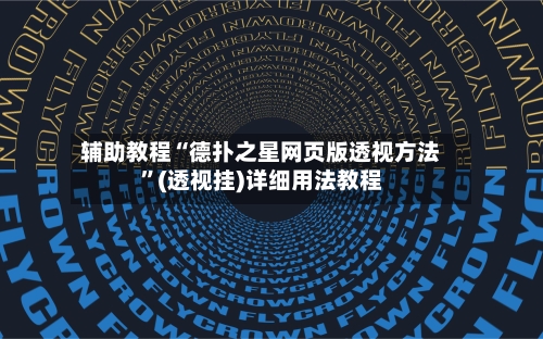 辅助教程“德扑之星网页版透视方法”(透视挂)详细用法教程-第2张图片