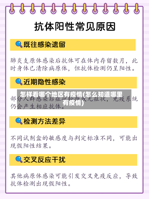 怎样看哪个地区有疫情(怎么知道哪里有疫情)-第3张图片