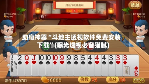 助赢神器“斗地主透视软件免费安装下载”(曝光透视必备猫腻)-第2张图片