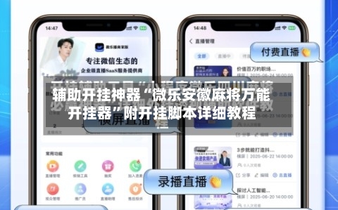 辅助开挂神器“微乐安徽麻将万能开挂器”附开挂脚本详细教程