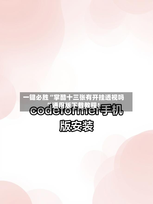 一键必胜“掌酷十三张有开挂透视吗	”通用版下载教程！-第3张图片