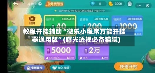 教程开挂辅助“微乐小程序万能开挂器通用版”(曝光透视必备猫腻)