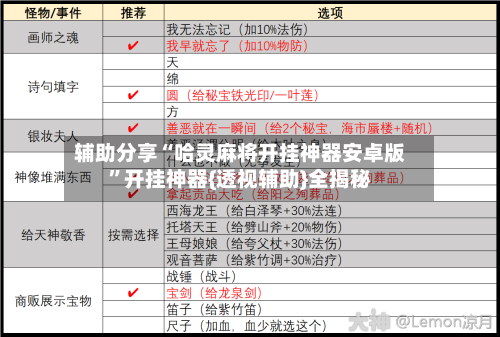 辅助分享“哈灵麻将开挂神器安卓版”开挂神器{透视辅助}全揭秘-第2张图片