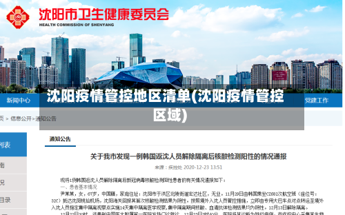 沈阳疫情管控地区清单(沈阳疫情管控区域)-第2张图片