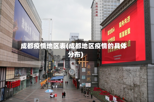 成都疫情地区表(成都地区疫情的具体分布)-第3张图片