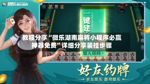 教程分享“微乐湖南麻将小程序必赢神器免费”详细分享装挂步骤