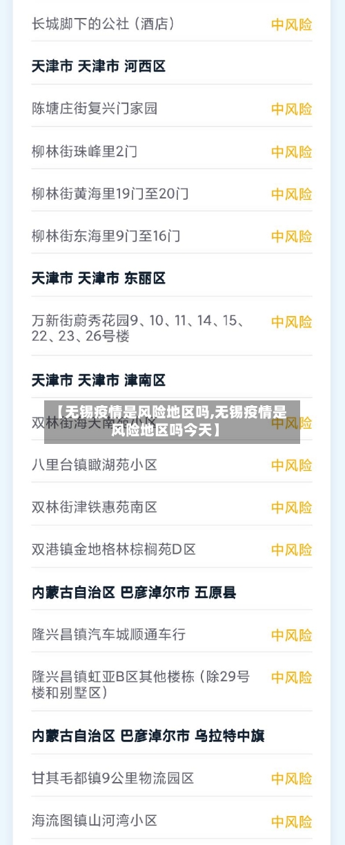 【无锡疫情是风险地区吗,无锡疫情是风险地区吗今天】-第2张图片