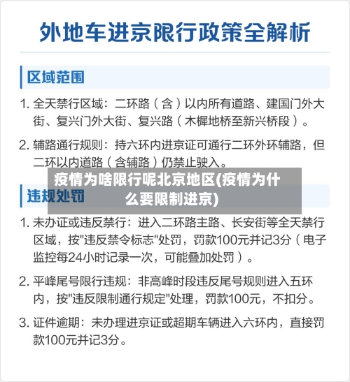 疫情为啥限行呢北京地区(疫情为什么要限制进京)-第3张图片
