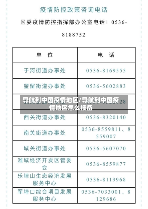 导航到中国疫情地区/导航到中国疫情地区怎么报备-第2张图片