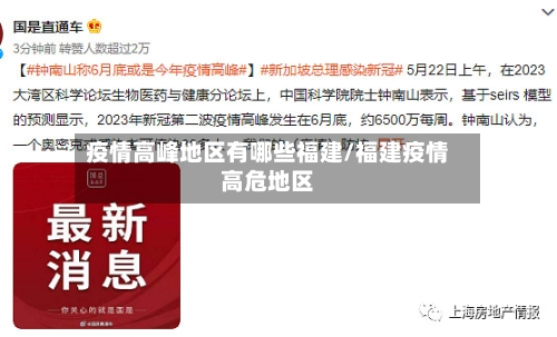 疫情高峰地区有哪些福建/福建疫情高危地区