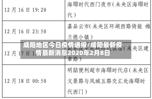 咸阳地区今日疫情通报/咸阳最新疫情最新消息2020年2月8日-第3张图片