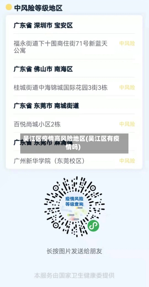 吴江区疫情高风险地区(吴江区有疫情吗)-第3张图片