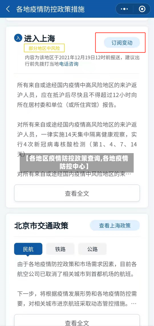 【各地区疫情防控政策查询,各地疫情防控中心】-第2张图片