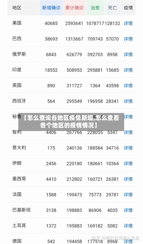 【怎么查询各地区疫情新增,怎么查看各个地区的疫情情况】