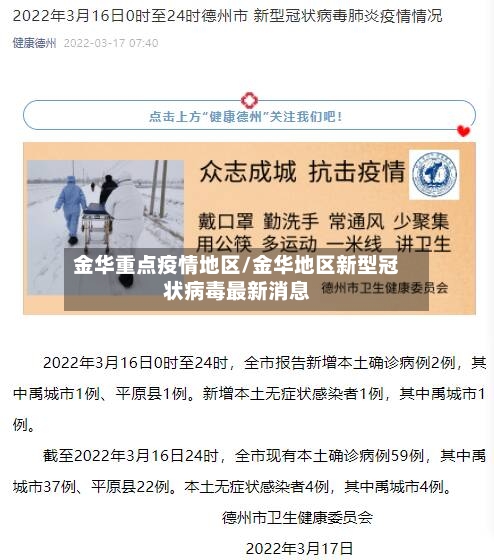 金华重点疫情地区/金华地区新型冠状病毒最新消息-第2张图片