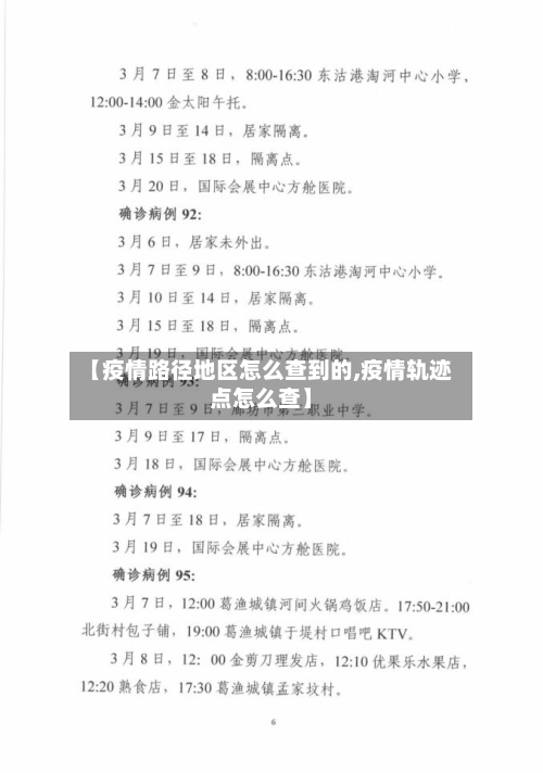 【疫情路径地区怎么查到的,疫情轨迹点怎么查】-第3张图片