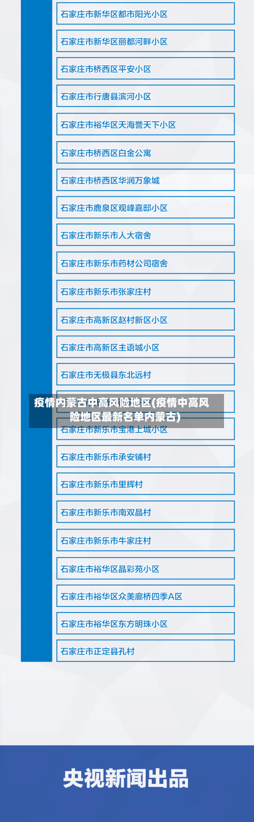 疫情内蒙古中高风险地区(疫情中高风险地区最新名单内蒙古)
