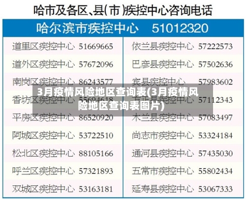 3月疫情风险地区查询表(3月疫情风险地区查询表图片)