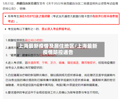 上海最新疫情及居住地区/上海最新疫情防控通告-第3张图片