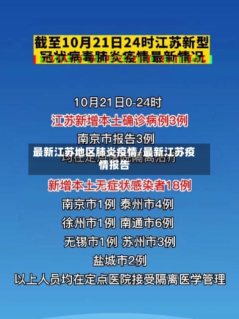 最新江苏地区肺炎疫情/最新江苏疫情报告