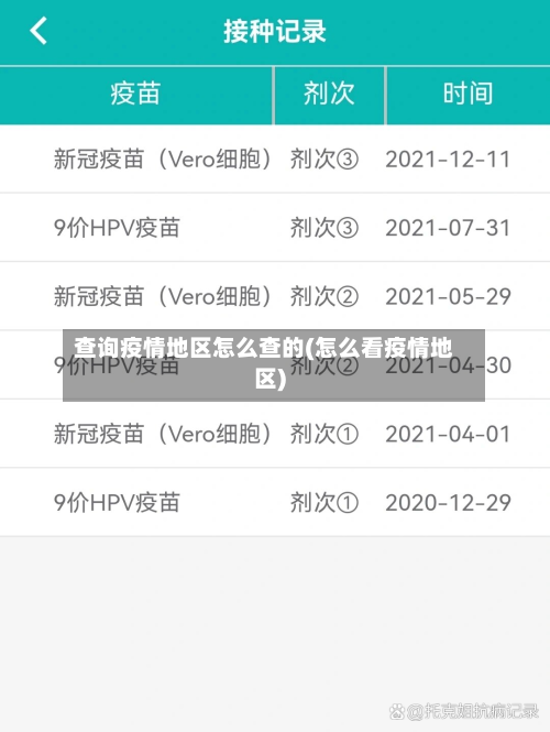 查询疫情地区怎么查的(怎么看疫情地区)-第2张图片
